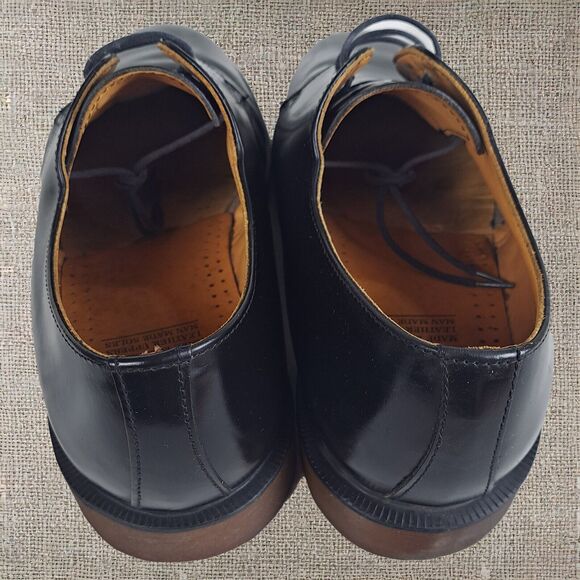 Dr. Martens Vintage 90s Black Leather Oxfords UK Made US 10 Punk Style Original main image 10